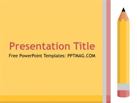 Pencil Powerpoint Template Prezentr