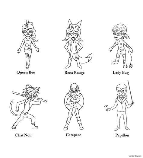 Ladybug And Cat Noir Coloring Pages 140 Printable Coloring Pages