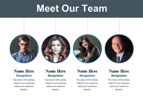 Meet Our Team Powerpoint Slide Template 2 Powerpoint Shapes