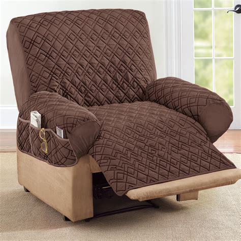 Sit up when enjoying a magazine or a good if your chair doesn't have removable covers, you can try cleaning the stain with a damp cloth. Diamond Quilted Stretch Recliner Cover with Storage | eBay