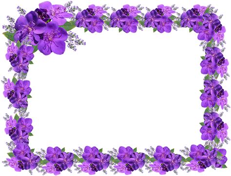 Flowers Borders Png Picture Png Image Bingkai Bunga Bingkai Foto