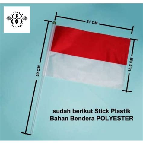 Jual Bendera Merah Putih Dengan Stick Bendera Indonesia Kecil Shopee