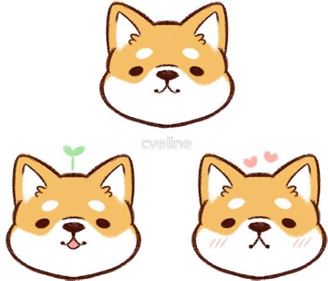 Shiba Inus Original Set Cute Animal Illustration Cute Animal