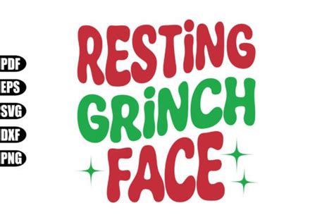 Resting Grinch Face Svg Graphic By Creativekhadiza Creative Fabrica