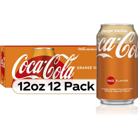 Coca Cola Orange Vanilla Soda Soft Drinks 12 Fl Oz 12 Pack Shop