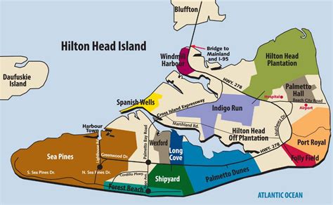 Hilton Head Island Plantations Map