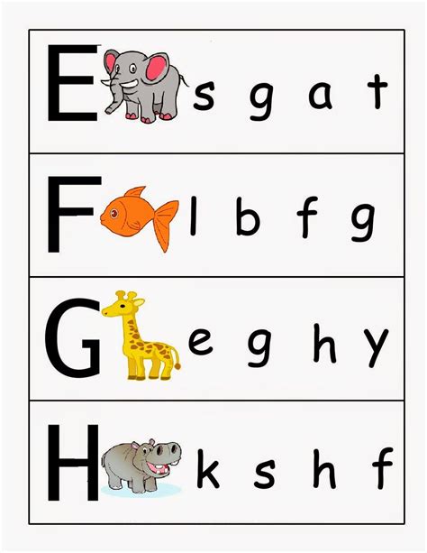 10 Best Alphabet Matching Printable Worksheets For Free At