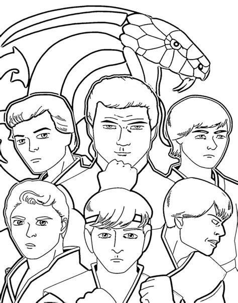 Cobra Kai Coloring Pages Printable Coloring Pages Wonder Day