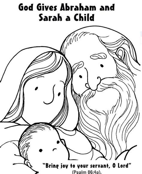 Printable bible coloring page of the story of abraham and lot separating. Baby Isaac colouring page | Abraham and sarah, Bible ...