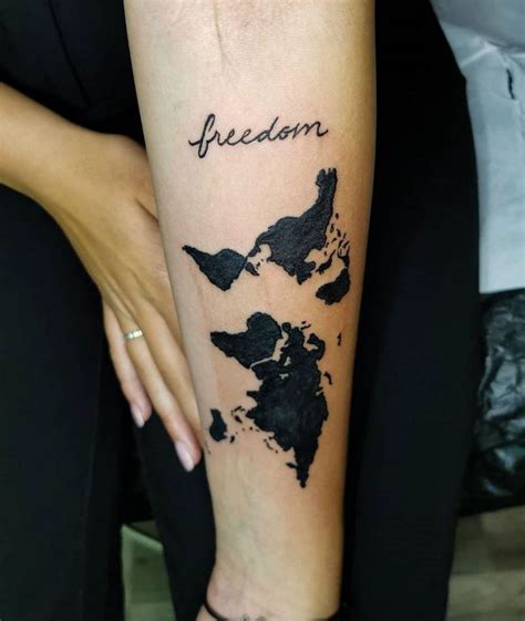 30 Pretty Map Tattoos Make You Want To Go Abroad Style Vp Page 19