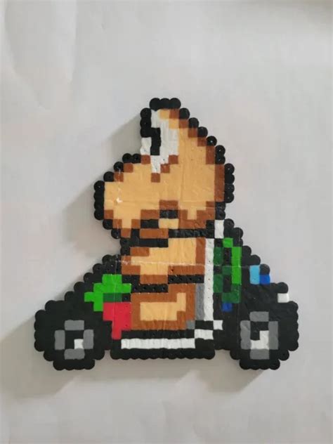 Mario Kart Koopa Troopa Perler Bead Pixel Art Picclick 10530 The Best