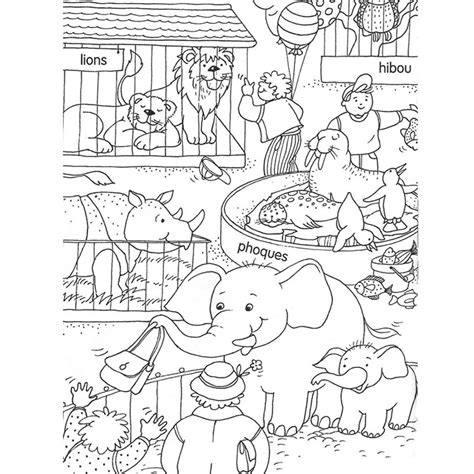 Coloriage Zoo 12638 Animaux Dessin à Colorier Coloriages à