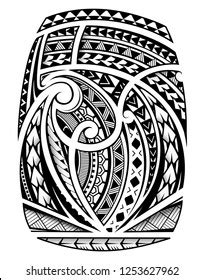 Maori Ornament Sleeve Tattoo Including Ancient Stock Vector Royalty