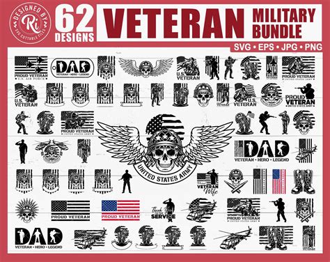 Veteran Svg Bundle Military Svg Bundle Patriotic Svg Etsy