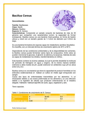 Ficha Tecnica De Clostridium Botulinum Ficha T Cnica Microbiolog A