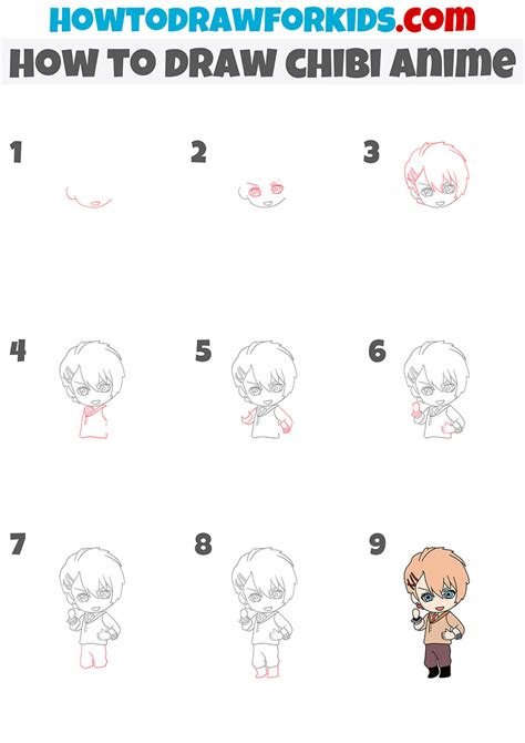 How To Draw Chibi Anime Easy Drawing Tutorial For Kids