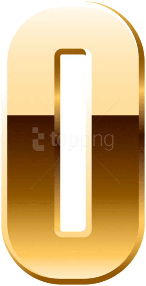 Free Png Download Gold Number Zero Png Clipart Png Illustration