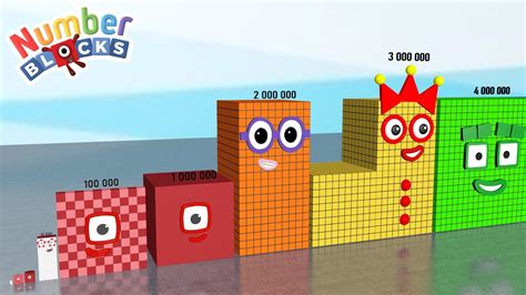 Numberblocks Biggest Comparison 1 1000 To 100000000 Numberblocks