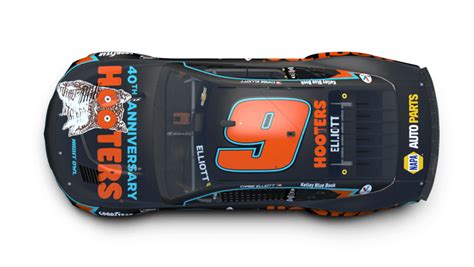 First Look Chase Elliotts 2023 Hooters Paint Scheme Nascar