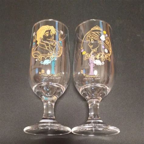 Disney Princess Tangled Rapunzel Flynn Rider Pair Glass Set Ichiban