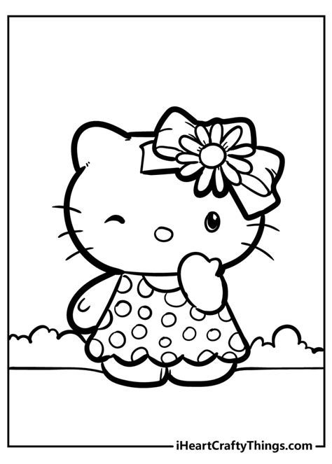 Hello Kitty Free Printable Coloring Pages