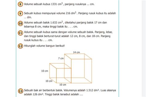 Kunci Jawaban Matematika Kelas 5 SD Halaman 196 Menentukan Tinggi