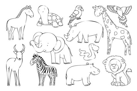 Coloriage Animaux Du Zoo à Imprimer En Pdf Dessin à Colorier Gratuit