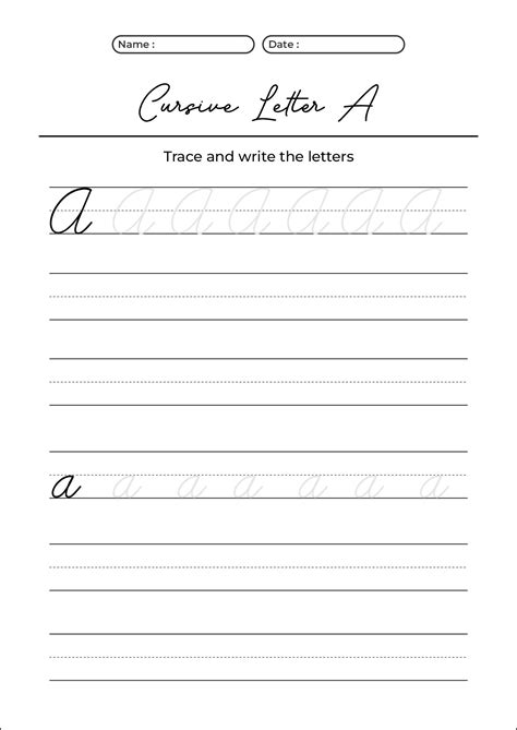 Cursive Letters 20 Free Pdf Printables Printablee