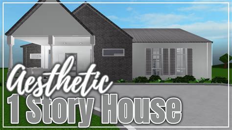 Aesthetic One Story House Bloxburg