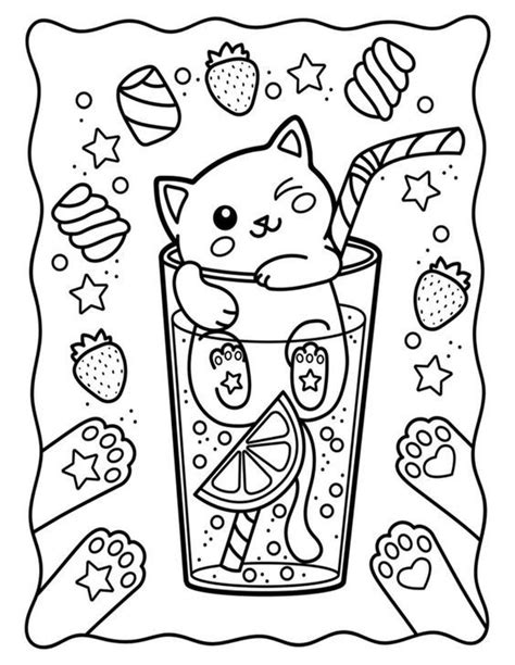 20 Printable Kawaii Food Coloring Pages Artofit