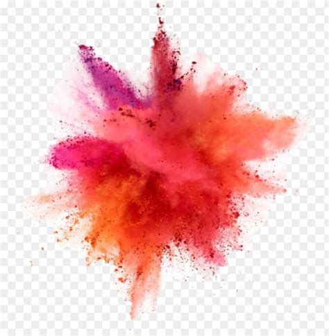 The Explosion Of Color Paint Powder Explosion PNG Image With