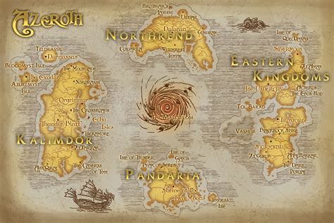 Map Of Azeroth By Rehlyihmah On Deviantart