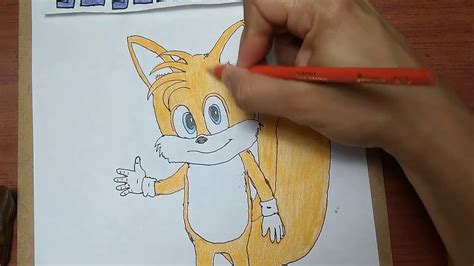 Cómo Dibujar Y Pintar A 😺tails ☺️la Película Sonichow To Draw And