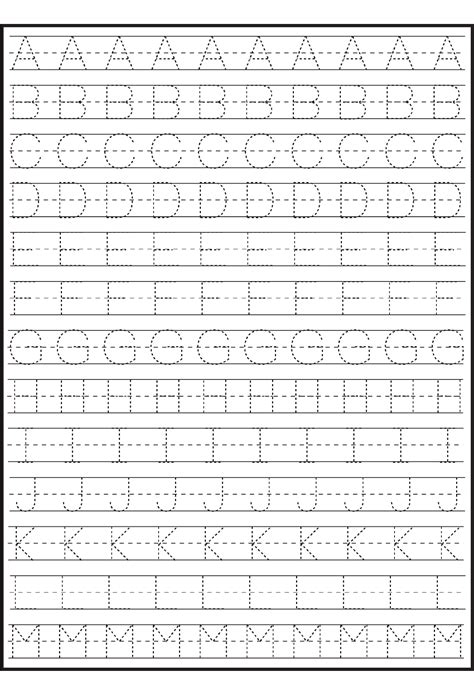 Printable Abc Traceable Worksheets Activity Shelter Alphabet