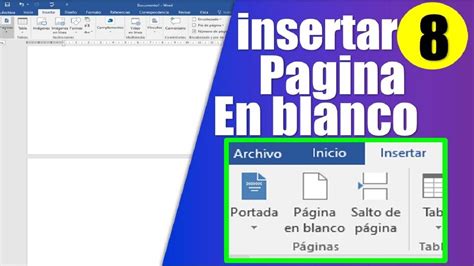 Insertar Una Hoja En Word L Pagina En Blanco L Al Inicio L Al Final