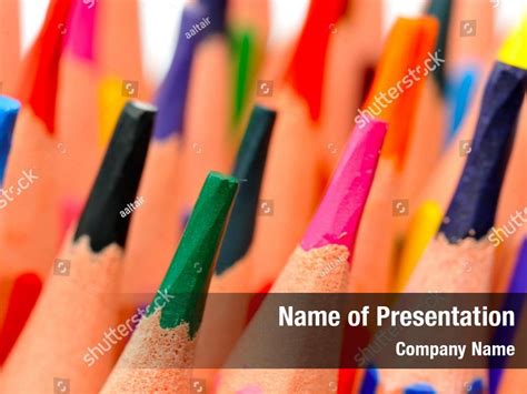 Colorful Pencils Powerpoint Template Colorful Pencils Powerpoint