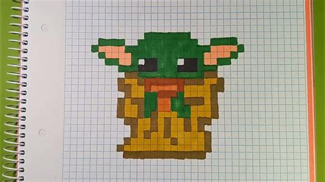 Como Hacer A Baby Yoda De The Mandalorian Pixel Art Youtube