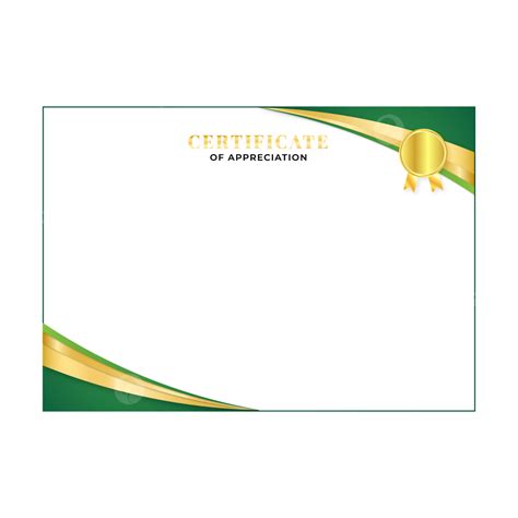 Modern And Simple Gold Certificate Border Frame Certificate Border