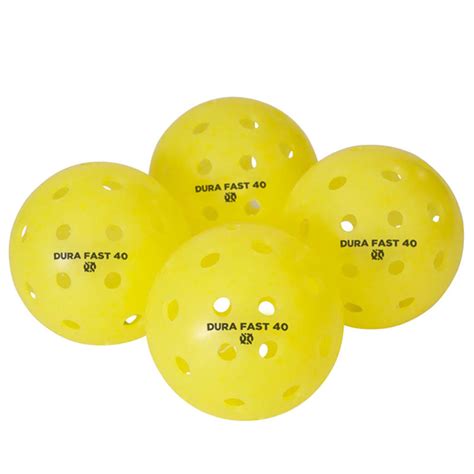 Oniox Durafast 40 Outdoor Pickleball Balls 4 Pack Yellow