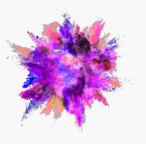 Explosion Color Powder Dust Splash Effect For Picsart HD Png