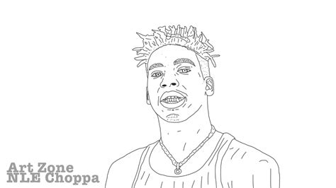 How To Draw Nle Choppa Youtube