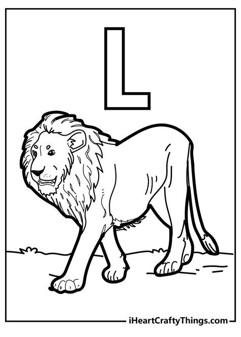 Printable Letter L Coloring Page Updated 2023 Coloring Nation