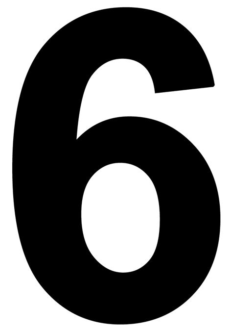 Number 6 Png