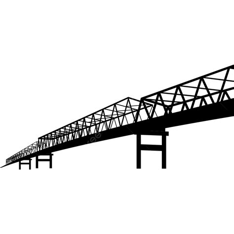 Gambar Jembatan Kota Jembatan Clipart Hitam Kobashi Png Dan Vektor