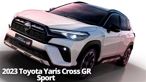 The Toyota Yaris Cross Gr Sport Suv Is Shown In This Graphic Image With