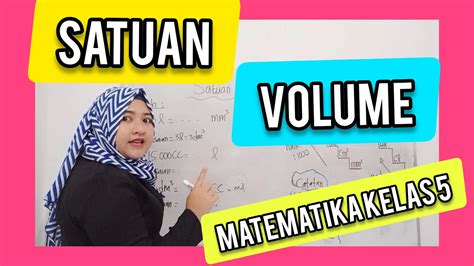 CARA MENGHITUNG SATUAN VOLUME KELAS 5 MATEMATIKA SD YouTube