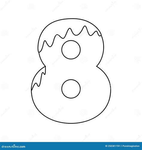 Number 8 Coloring Page