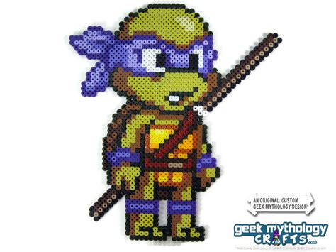 Teenage Mutant Ninja Turtles Perler Bead Sprite Figure Chibishou 3