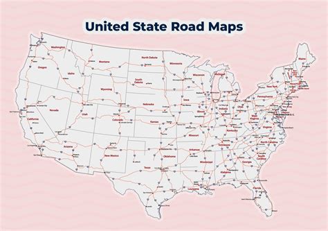 United States Road Map Printable World Map Printable Usa Road Map