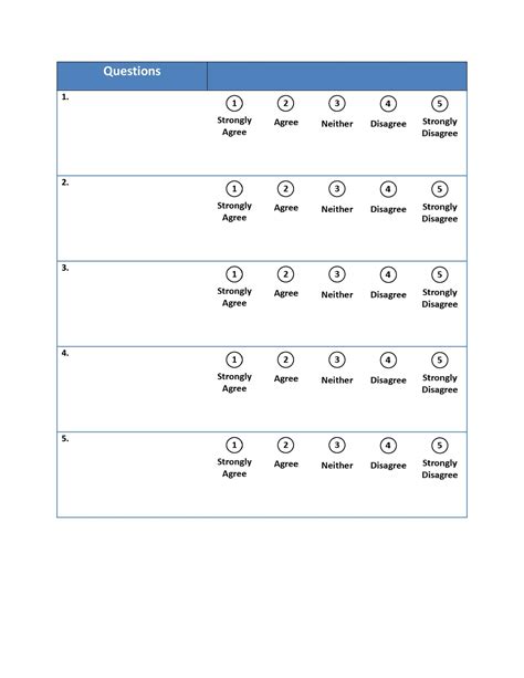 27 Free Likert Scale Templates Examples Word Excel PPT